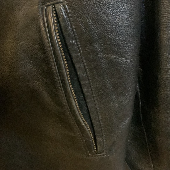 MEXX LEATHER BIKER JACKET - Picture 4 of 9